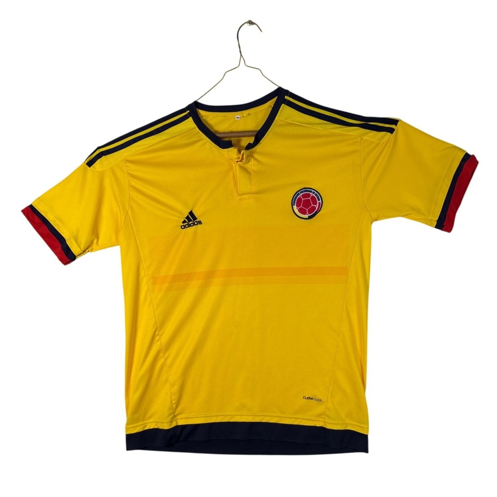 Adidas Colombia National Team Soccer Jersey Yellow ClimaCool Mens XXL